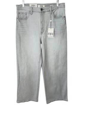 NWT Robert Rodriguez High Rise Wide Leg Jeans in Sterling Gray